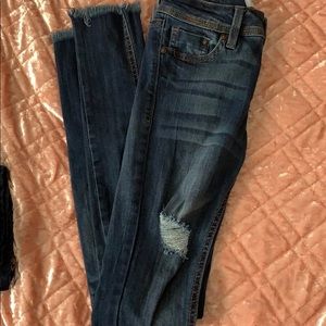 mid rise almost famous jeans